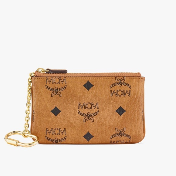 MCM KEY CHAIN POUCH| AUTHENTIC| ORIGINAL BROWN LOGO - Picture 6 of 6
